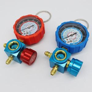 냉매 매니폴드 게이지 압력계 밸브 에어컨 도구R12800500PSI