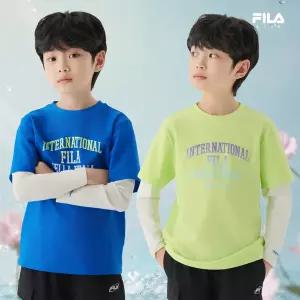 [휠라키즈](신세계 사우스시티) 아쿠아 레이어드 래쉬가드 FK2RTG2A02M