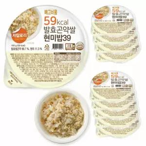 [빼고비움] 발효곤약 쌀현미밥39 150gx10팩(100g당 39kcal)