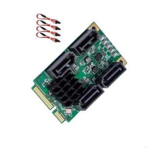 896f 시스템 저장 기능 향상을타입 2/4포트가포함 소형 미니 PCIE SATA3.0 어댑터 6Gbps 전송 속도