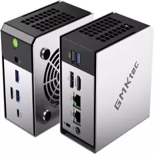 GMKtec 미니 PC AMD Ryzen 5 PRO 6650H 터보 4.50GHz 16GB DDR5 1TB NVME SSD 듀얼 NIC LAN 2.5GbE Oculink