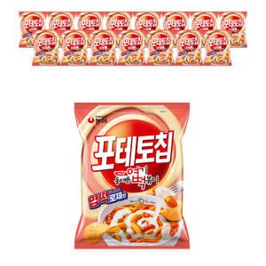 농심 포테토칩 엽떡로제맛 55g, 16개