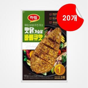 [하림] 맛닭가슴살 바베큐맛, 100g, 20개
