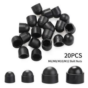 20/40Pcs 스크류 캡 너트 커버 육각형 플라스틱 나사 장식 볼트 도어 잠금 돔 보호 M6 M8 M10 M12