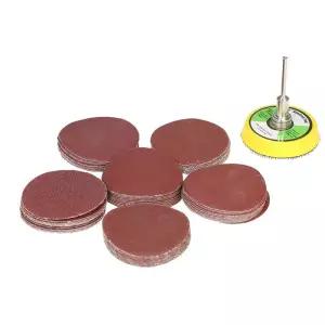 전동드릴사포 1인치 몰려 들고 사포 조각 25mm 50mm 디스크 연삭 목재 연마 2인치