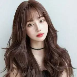 [셀러에이드]내추럴웨이브 통가발 레이어드 여성 긴 머리 앞머리 데일리 헤어