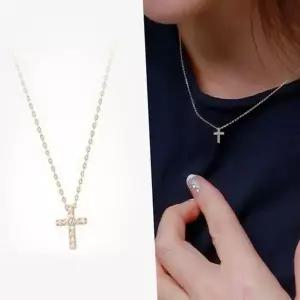 [하프클럽/]얇은 14k 금 목걸이 미니골드 14k 십자가 목걸이 데일리 심플