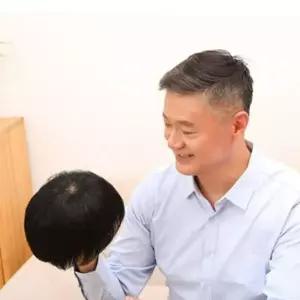 자연 남성 인모 가발 헤어 통가발 중년 패션 촬영 새치
