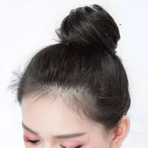 곱창 똥머리 가발 당고머리 여성 똥머리 가발 데일리 웨딩