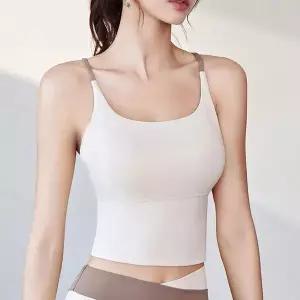 위드에어 투톤 쾌적한 크롭 브라탑 요가상의
