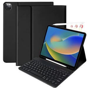 IPAD PRO 12.9인치(5세대 6세대) 및 뉴 에어 13인치 M4 / M3 M2(13인치 12.9인치 모델에 적합) - 무선 분리 키보드 자동 절전/웨이크 기능이 있는 펜슬 홀더