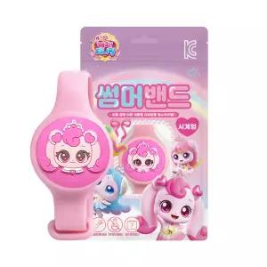 캐치티니핑 캐릭터 썸머밴드 시계형 어린이 모기 팔찌 벌레 차단