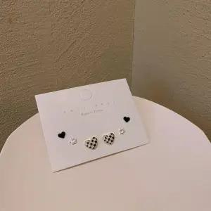 [라일리쥬얼리] Rly S925 세트 은침 귀걸이 하트귀걸이