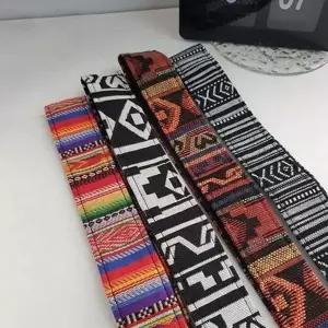 클래식 카메라 넥 스트랩 패턴 카메라 스트랩 패브릭 미러리스 숄더