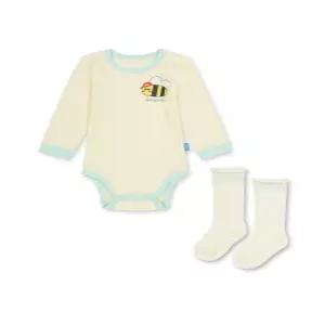탑텐 키즈 공용 유아 버비 9부 바디수트 양말SET _MKF5UI3304 5 4751676