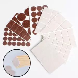 1372pcs 두꺼운 자체 접착 펠트 의자 다리 패드 바닥 보호기 가구 다리 테이블 커버 둥근 바닥 미끄럼 방지