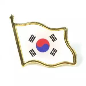 [룽스_66]깃발 금장 테두리 태극기 국기뱃지 뱃지