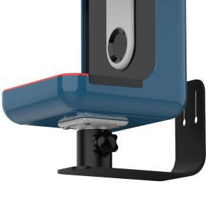 BIRDBUDDY PRO1/2 스마트 피더 U2013 내구성 기둥, 듀티 액세서리, 마운트 내후성 설계된 벽 야외 벽걸이 위해 금속 블랙을 스탠드 울타리 브래킷 헤비 있는