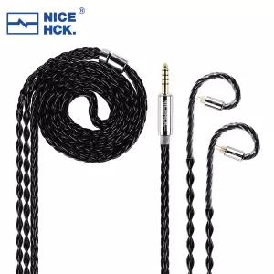 NICEHCK BlackCat 8 가닥 아연 구리 합금 오일 흡수 하이파이 이어폰 케이블 4.4 MMCX 2 핀 제로 카덴자 LA