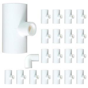 VANDANCOOP CHICKEN WATERER 1.3CM(1 /2인치) PVC 가금류 스레드 90도 피팅, 직각 또는 /8인치) 물컵 티 용 FTP 0.3CM(1 피팅 프리