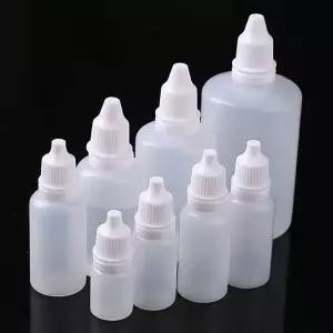 100pcs 드로퍼 병 압착식 점안제 병 빈 플라스틱 액체 점안제 바이알 3ml 5ml 10ml 15ml 20ml 30ml 50ml