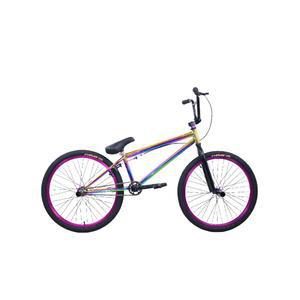 BMX 자전거 24인치 묘기 18인치 휠이 매트 초보용 무지개 브레이크