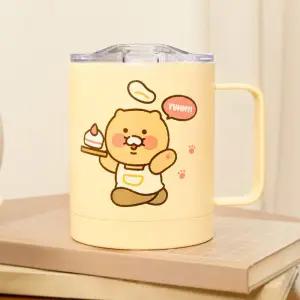 (카카오프렌즈 춘식이 RC) 손잡이 스텐컵/캐릭터/컵/스탠/머그/스텐레스/물/음료수/스덴/유아/스테인레스