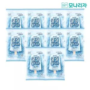모나리자 시원한 쿨링 물티슈 휴대용 12매 10입 1박스