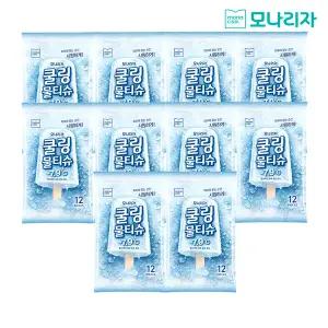 모나리자 시원한 쿨링 물티슈 휴대용 12매 10입 1박스