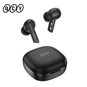 큐씨와이 HT05 ANC 무선 이어폰 40dB 소음 블루투스 5.2 헤드폰 6 마이크 ENC HD 통화 TWS 투명도 모드