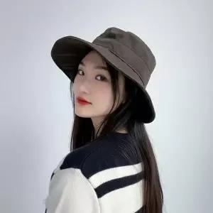 [하프클럽/]와이어 챙 조절 여성 벙거지 모자 다크브라운 부니햇