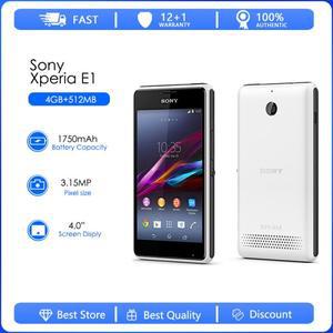 소니호환 엑스페리아 E1 D2005 리퍼브- 언락 512 RAM  4GB 4.0 인치 듀얼 코어 휴대폰 핸드폰  3MP GSM  안