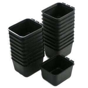 THE ROP SHOP (20팩) 473.2ML(16온스) 블랙 사료 닭, 가금류 케이지 토끼 급수 동물용 그릇 컵, 새, 걸이식 오리, 및 작은