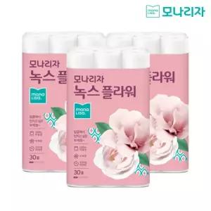 [하프클럽/모나리자]모나리자 녹스 플라워 대용량 화장지 40M 30롤 3팩