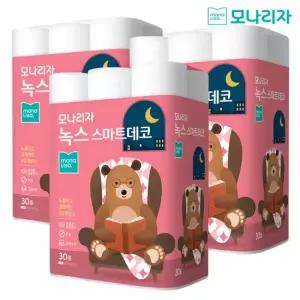[하프클럽/모나리자]모나리자 3겹 엠보싱 녹스 스마트데코 화장지 27M 30롤 3팩