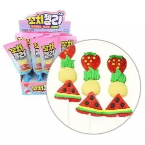 꼬치 젤리 수박 딸기 파인애플 20개 1세트 간식 박스