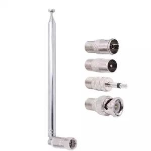 dmb안테나 4/5Pcs AV 스테레오 수신기 증폭기 막대 안테나 3.5mm 어댑터 FM 라디오 텔레스코픽 나사 F 남성
