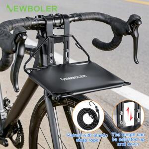 NEWBOLER 자전거 앞바구니 캐리어 패니어 가방 짐 선반 브래킷 트렁크 MTB 사이클링 랙 5kg 적재 용량
