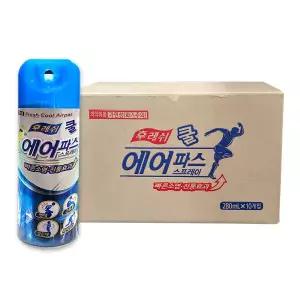 일명제약 후레쉬 쿨 에어파스 280ml x 10개 진통