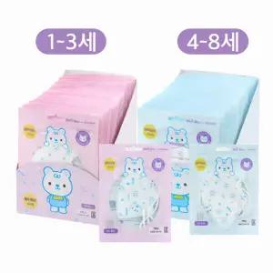 아이다움 캐릭터 입체마스크 블루베어 유아 어린이 50매
