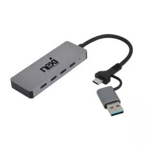 USB C타입 A타입 4포트 허브 무선 키보드 마우스 데스크탑 노트북