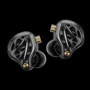 KZ Vibe X 유선 IEM 인이어 모니터 13mm 진동 드라이버 HiFi 이어버드 (실버 도금 케이블 포함, 게이밍용)