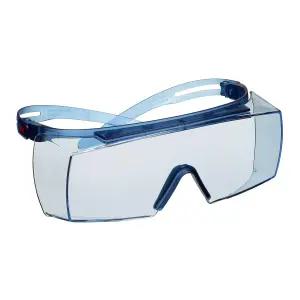 3M SecureFit 3700 즈 쌍 블루 템플 치가드 김서림 코팅 라이트 OTG 렌즈 SF3704SGAF-BLU