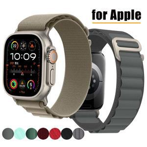 애플워치용 알파인 스트랩 44mm 38mm 나일론 팔찌 아이워치 울트라 3 시리즈 11 10 9 4 5 6 7 8 SE 벨트