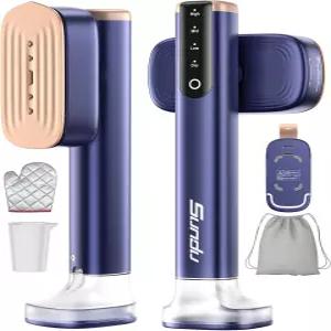 옷을 위한 순두 스티머 1200W 휴대용 여행용 언 180ml 블루 컴팩트한 15초 보온 탱크 35분 강력한 스팀