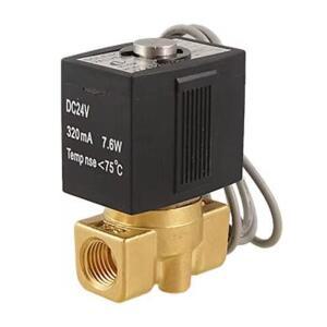 VX2120 1/4인치 나사 직경 DC12/24V AC24/110/220V 공압 솔레노이드 밸브 NC 7.6W 320mA