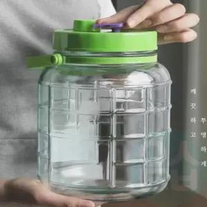 원형 과실주병 유리병용기 매실청병 매실통 효소병