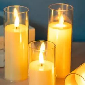 [하프클럽/]움직이는 촛불 LED 양초캔들 무드등 소 조명