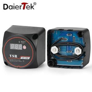 DaierTek 스마트 듀얼 배터리 아이솔레이터 12V 140A 캠핑카 RV 용 디지털 전압 감지 릴레이 VSR 분할