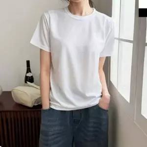 상의 여성 반팔 티셔츠 솔리드 기본 데일리룩